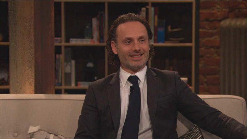 Andrew Lincoln on His Throat Stunt: Episode 416: Talking Dead