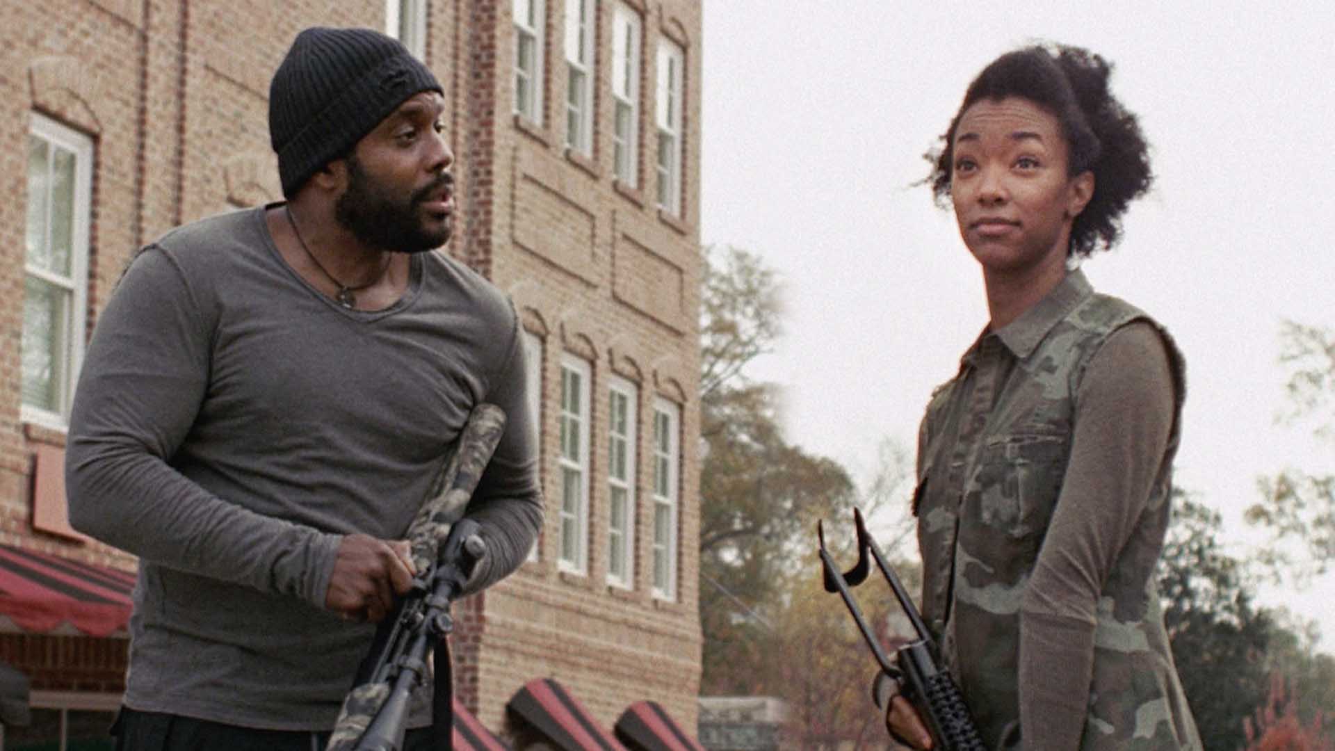 On Set With Sonequa Martin Green Having An On Screen Brother The Walking Dead Watch The Walking Dead Video Extras Amc