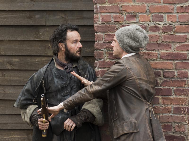 Jamie Bell as Abe Woodhull, Daniel Henshall as Caleb Brewster - TURN: Washington's Spies _ Season 3, Episode 8 - Photo Credit: Antony Platt/AMC