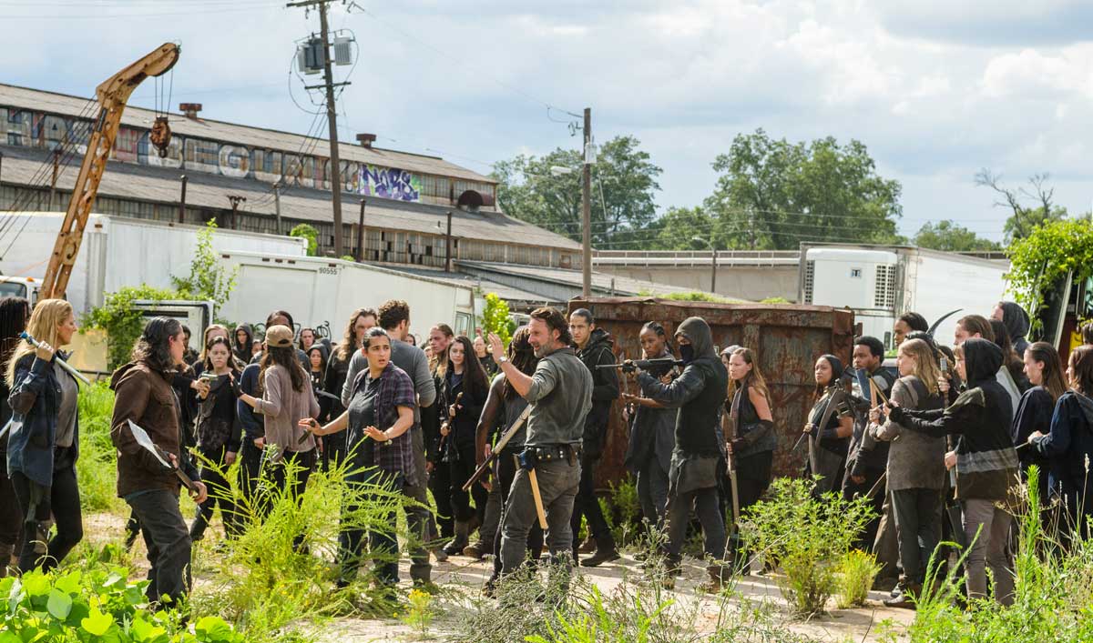 Talked About Scene From the Mid-Season Premiere — Rick Finds Himself Surrounded and Outnumbered