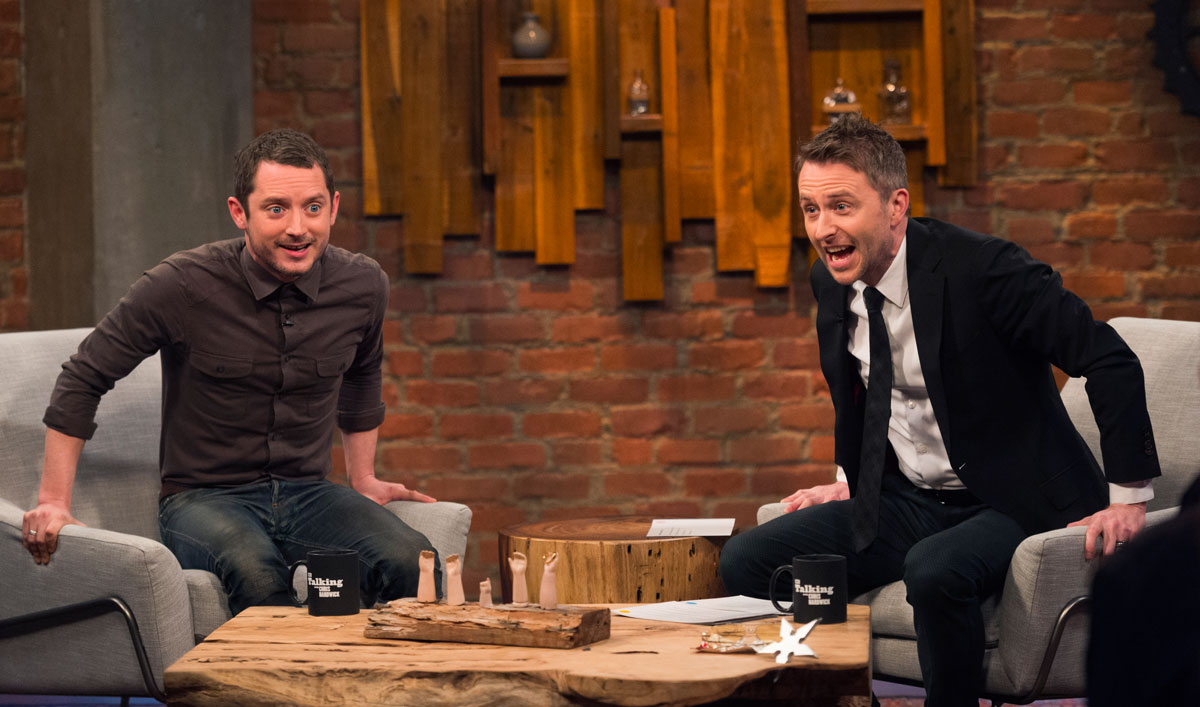 Elijah Wood Joins Chris Hardwick in the Series Premiere of <em>Talking with Chris Hardwick</em>
