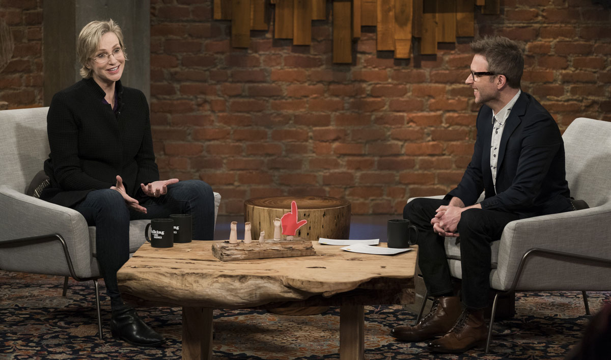 Chris Is Glee-ful to Have Jane Lynch on This Week’s Episode of <em>Talking With Chris Hardwick</em>