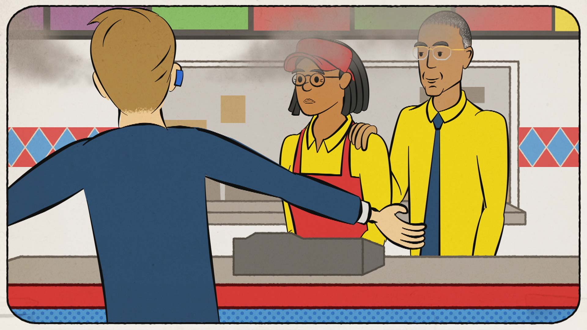 Customer Service, Los Pollos Hermanos Training: Customer Service., TV-PG, Season 3, Episode 4