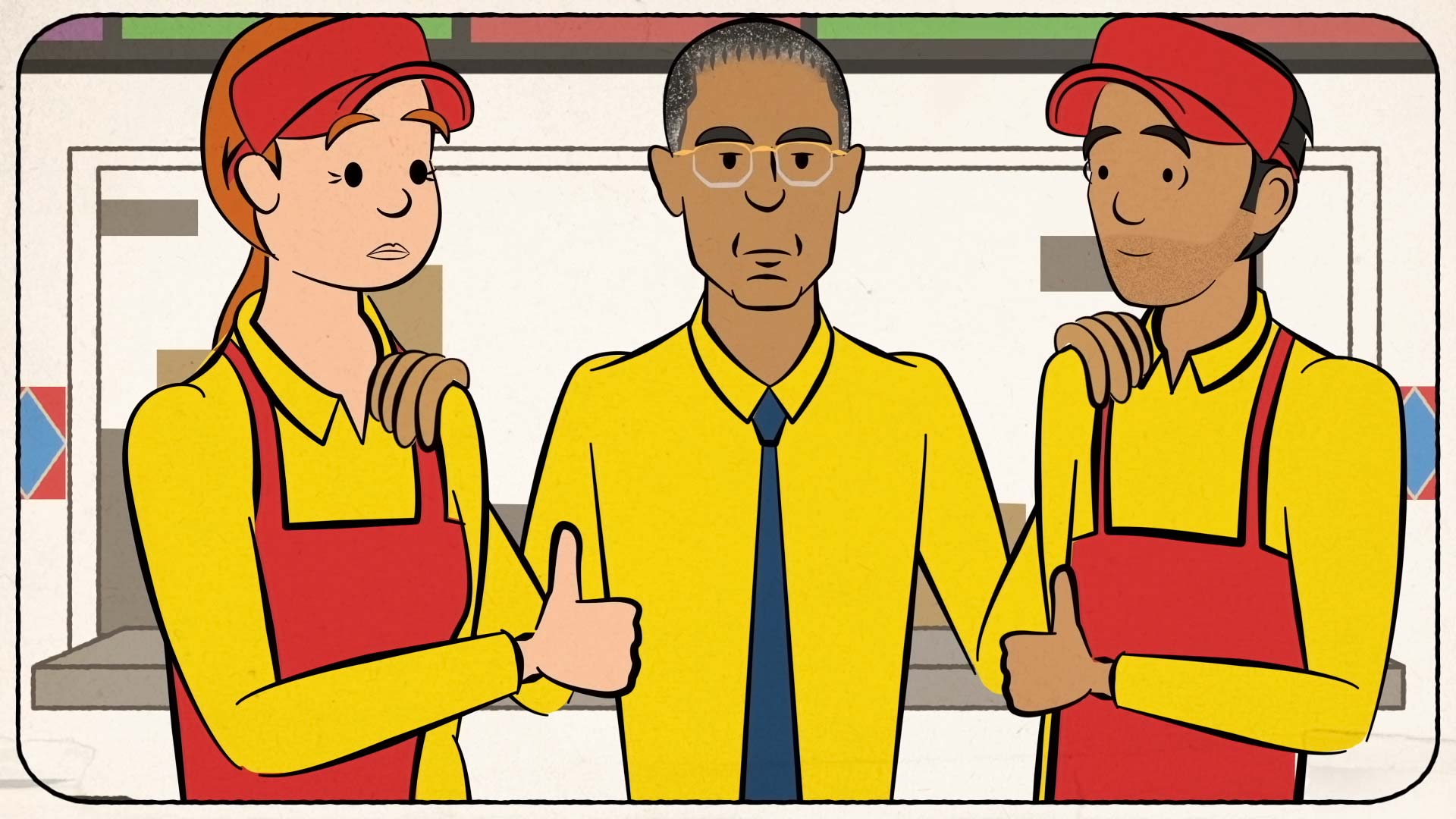 Conflict Resolution, Los Pollos Hermanos Training: Conflict Resolution., TV-PG, Season 3, Episode 9