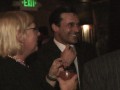 Mad Men: What is a Wrap Party? Mad Men creator Matt Weiner, the cast, and the crew pat each other on the back. Meanwhile, Vincent Kartheiser (Pete Campbell) is... a vampire?