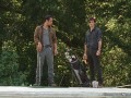 (SPOILERS) Talked About Scene: Episode 407: The Walking Dead: Dead Weight The Governor and Martinez enjoy a quiet golf match before the game turns ugly.