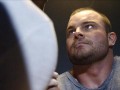 Talked About Scene: Episode 107: Game of Arms: Playing Hurt Travis Bagent of Erie's Wrecking Crew pumps himself up in between rounds of his matchup.