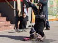 Talked About Scene: Episode 213: Freakshow: Freakshow Pop-Up Phoenix and Creature attempt to do one-arm handstands like Short E. Dangerously.