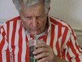 Talked About Scene: Episode 307: Small Town Security: The Belly of the Beast Joan, Irwin, Christa, and Brian try a healthy seaweed-kale juice as part of Joan's new health kick.