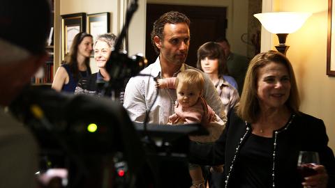 The cast and crew discuss how surreal it felt to film the party scene in Episode 513.