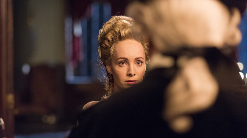 Peggy Shippen (Ksenia Solo) no Episódio 3 Foto de Antony Platt/AMC