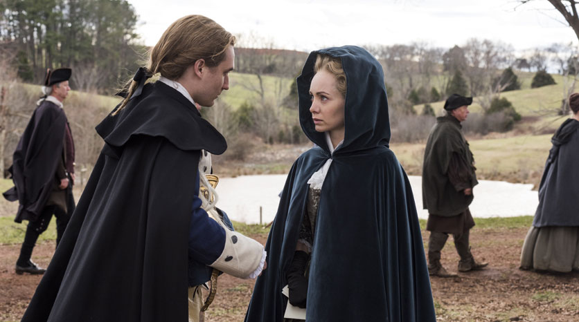 Ben Talmadge (Seth Numrich) e Peggy Shippen (Ksenia Solo) Episódio 10 Foto de Antony Platt/AMC