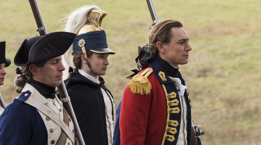Ben Talmadge (Seth Numrich) e John André (JJ Feild) Episódio 10 Foto de Antony Platt/AMC