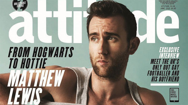 Matthew Lewis on the cover of Attitude Magazine (Pic: Attitude Media Ltd)