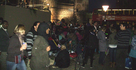 westminster The campers outside Westminster Abbey