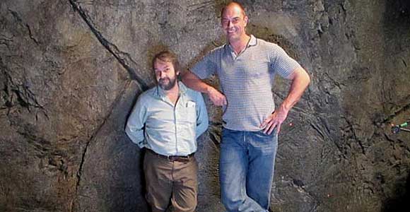 Peter Jackson and Conan Stevens Peter Jackson and Conan Stevens