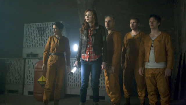 Amy and the factory workers
