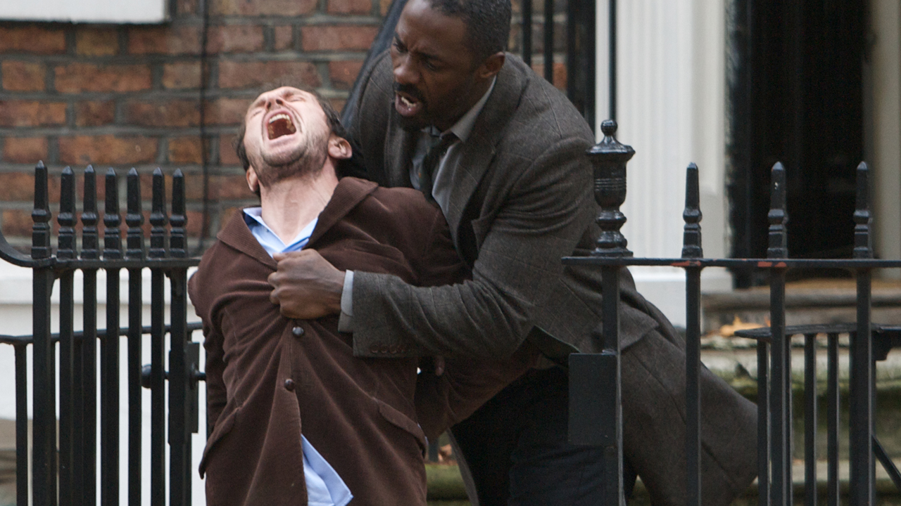 Luther fights Mark outside