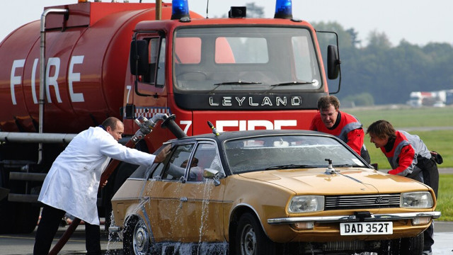 James puts his Austin Princess through the water test