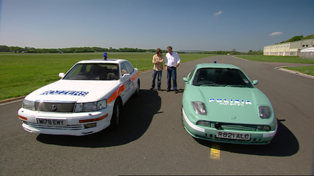 James and Jeremy compare their police cars