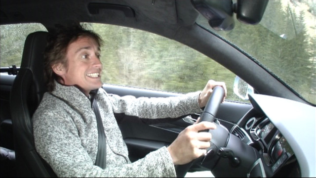 Richard hopes to beat two skiers down the mountain