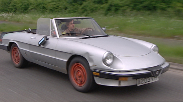 Richard manages to keep his car going