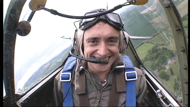 Richard on his flight to Belgium