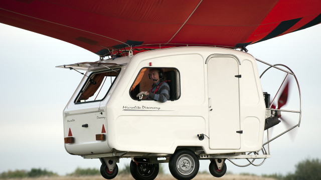 James builds a flying caravan