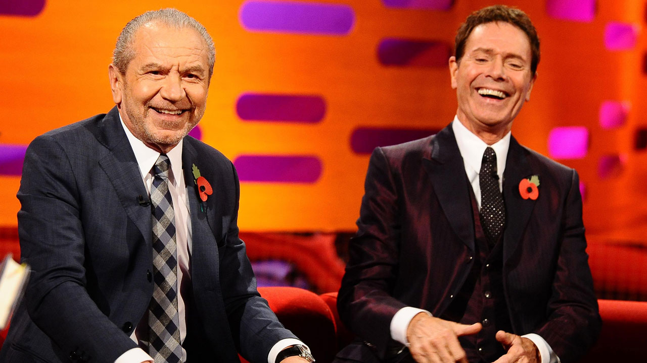 Lord Alan Sugar and Sir Cliff Richard