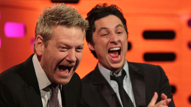 Kenneth Branagh and Zach Braff laugh it up!