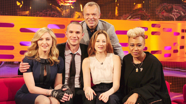 Madonna, James D'Arcy, Andrea Risenborough and Emeli Sandé gather with Graham for Episode 10.