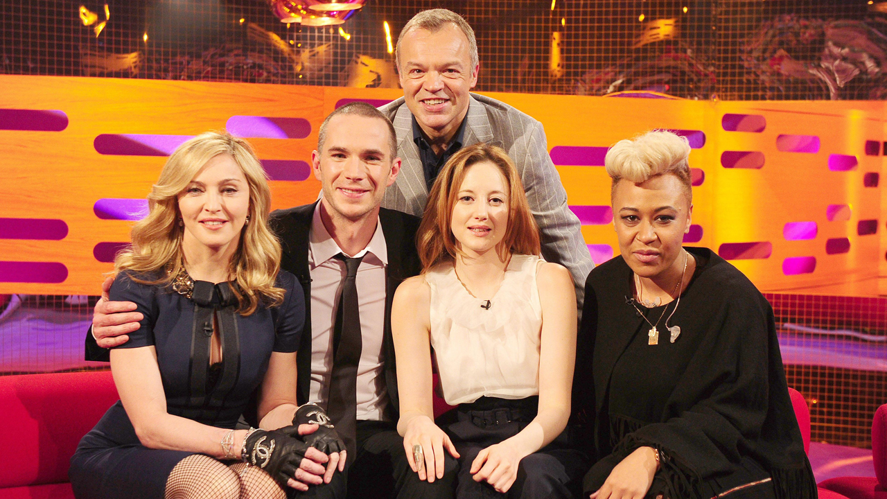 Madonna, James D'Arcy, Andrea Risenborough and Emeli Sandé gather with Graham for Episode 10.