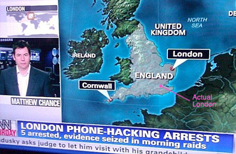 CNN's map of Britain