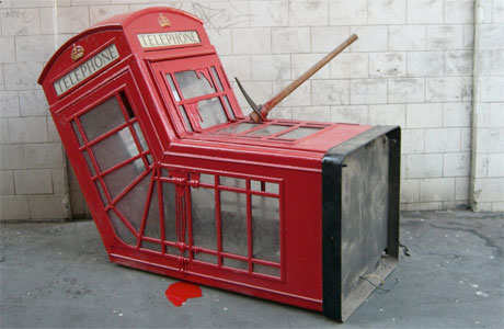 Banksy's phone box