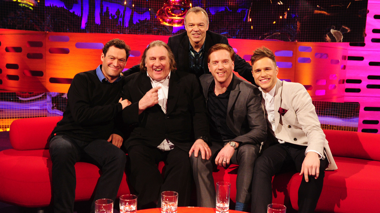 Graham's all-star guest list for episode 18: Dominic West, Gérard Depardieu. Damian Lewis and Olly Murs.