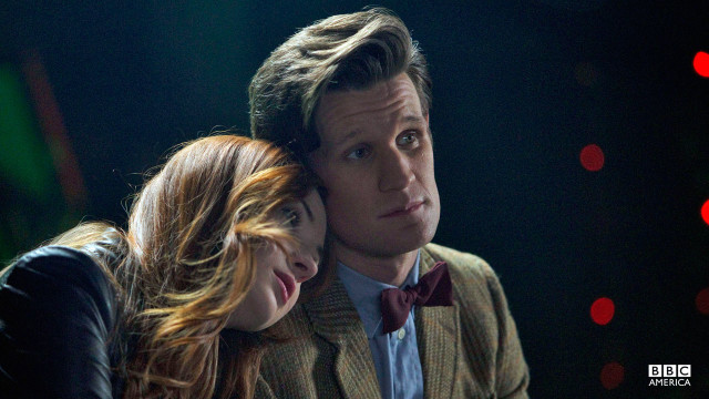 The Doctor and Amy have a personal moment with each other.