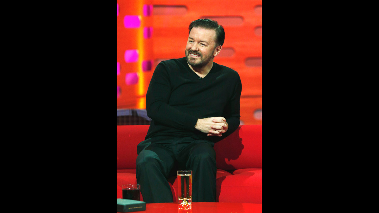 Britain's favorite comedian Ricky Gervais.