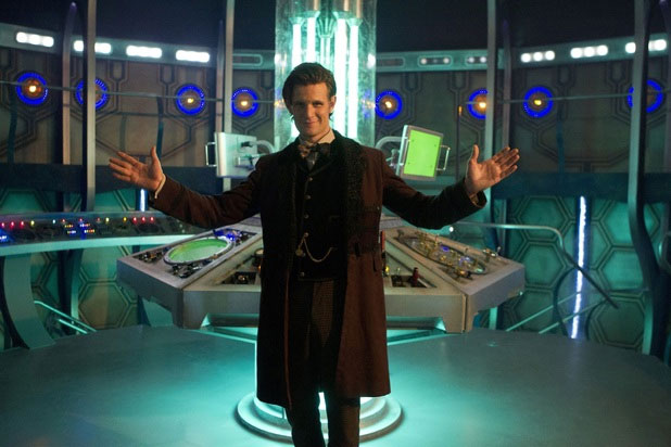 The Doctor in his new TARDIS