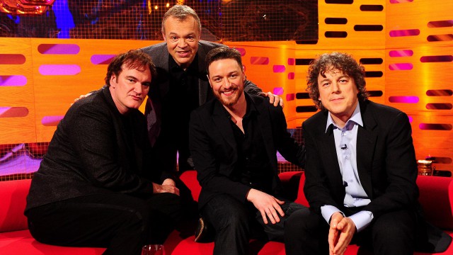 Quentin Tarantino, James McAvoy, and Alan Davies join Graham for a star-studded episode.