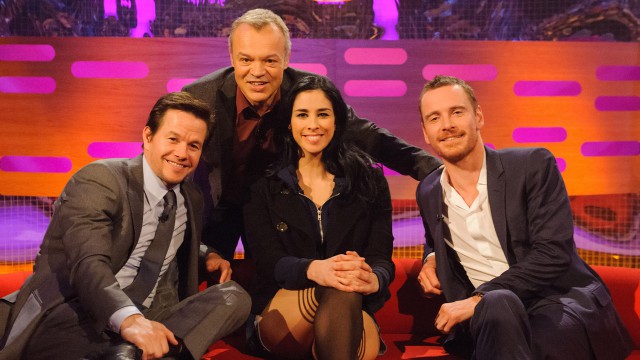Sarah Silverman, Michael Fassbender, and Mark Wahlberg stop by 'The Graham Norton Show.'