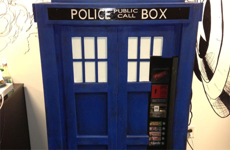 TARDIS vending machine