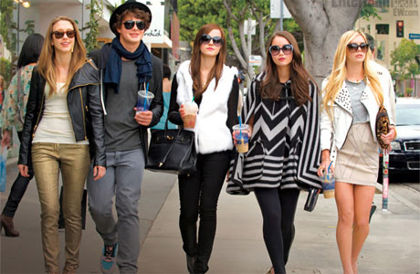 Emma Watson (center) in The Bling Ring
