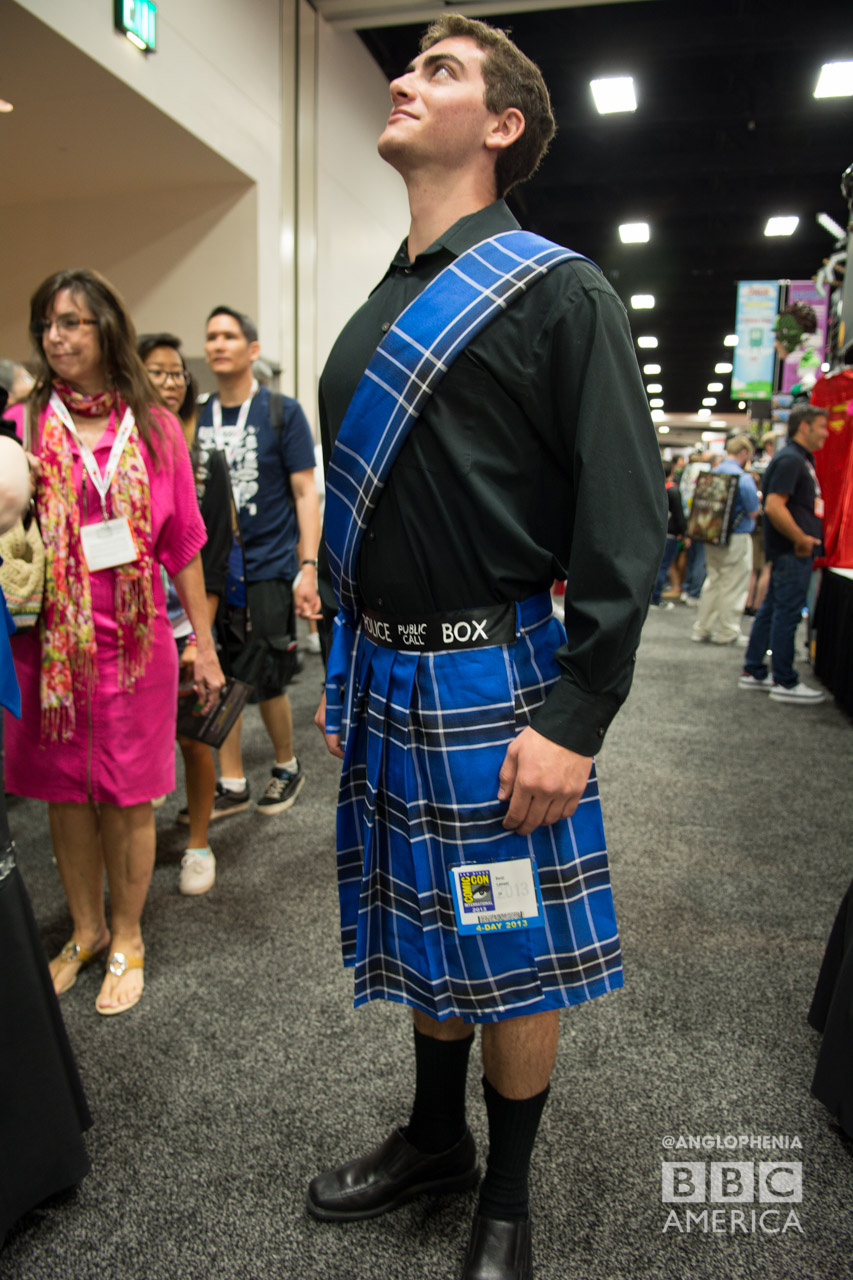 If only we had a TARDIS kilt, we could hold our heads up high too. (Photo: Dave Gustav Anderson)