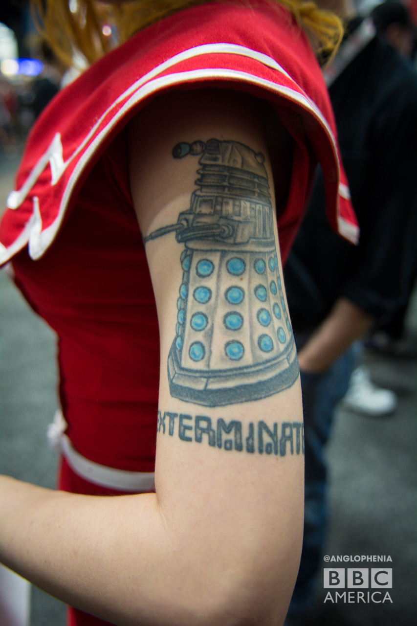 Dalek tattoo. (Photo: Dave Gustav Anderson)