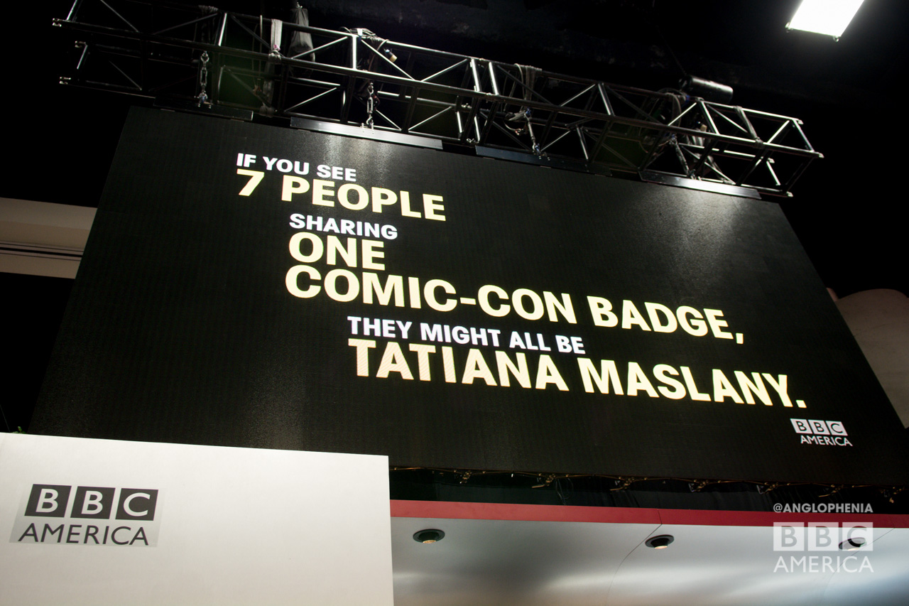 From BBC AMERICA's video wall. (Photo: Dave Gustav Anderson)