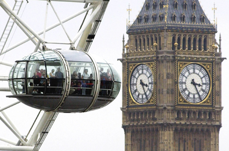 You can't get much closer to the clock tower, 2003. (AP)