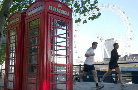 The London Eye blends right into the scenery. (AP)