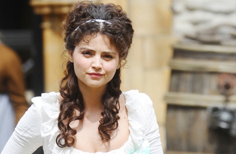 Jenna-Louise Coleman on the set of 'Death Comes To Pemberley' (Photo: WENN)