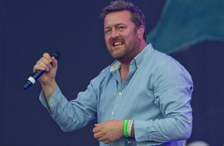 Elbow frontman Guy Garvey at Glastonbury 2011. (Photo: Joel Ryan/AP)