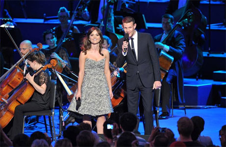 Matt Smith and Jenna Coleman at the 'Doctor Who' prom